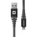 Swissten 71543010 dátový Lightning, 60W / 3A / 1x USB-A(M) / 1x Lightning(M), 1,5m, šedý