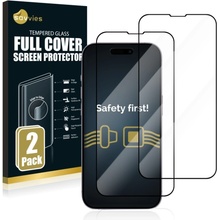 Savvies 2x tvrzené sklo Xtreme Glass 3D Full Cover pro iPhone 14 Pro MAX černé 990345