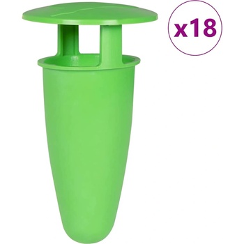 vidaXL Капани за охлюви 18 бр. зелени (4106490)