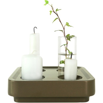 Born in Sweden Свещник Stumpastaken Fyran кафяв алуминий (7340385-9)