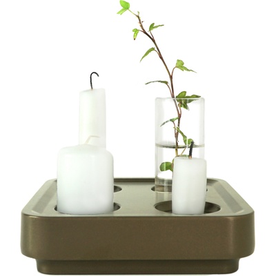 Born in Sweden Свещник Stumpastaken Fyran кафяв алуминий (7340385-9)