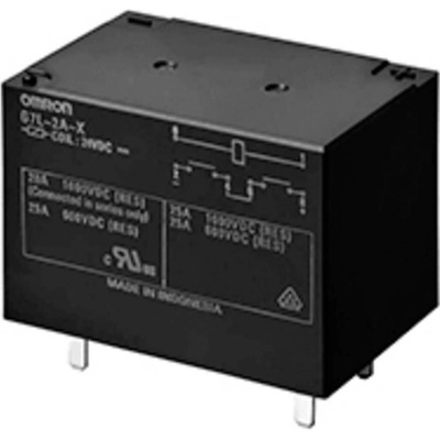 Omron, G7L-2A-X-L-DC12 napájecí relé, monostabilní, 1 cívka, 1000 V/DC, 20 A, 1 ks