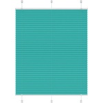 vidaXL Плисирана щора, петролно зелена, 105x100 см, ширина на плата 104, 4 см, полиестер (4015382)
