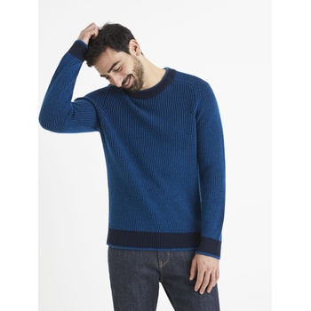 Celio Черен и син мъжки пуловер Celio от вълнена смес Celio | Sin | МЪЖЕ | S