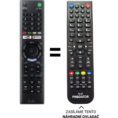 Dálkový ovladač Predátor Sony KDL-50WF665 – Hledejceny.cz