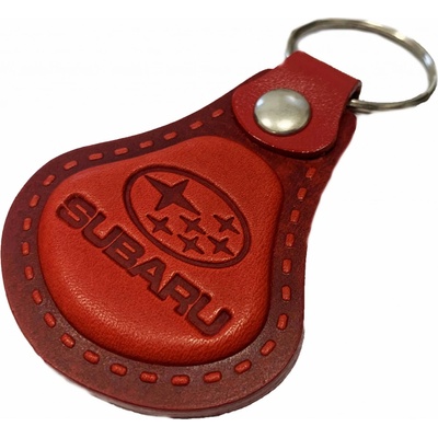 Prívesok na kľúče Auto Two M Kožená Subaru červená