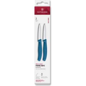 Victorinox Комплект ножове SWISS CLASSIC 8 cm, право острие, заострени, комплект от 2 бр. , син, пластмаса, Victorinox (VN676022C1)