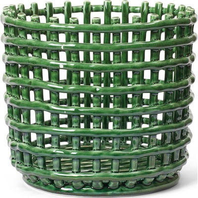 Ferm Living Кошница за съхранение Ferm Living керамика 21 см изумрудена (1104268938)