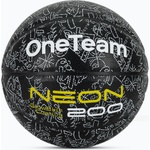 OneTeam Баскетболна топка OneTeam Black neon size 7