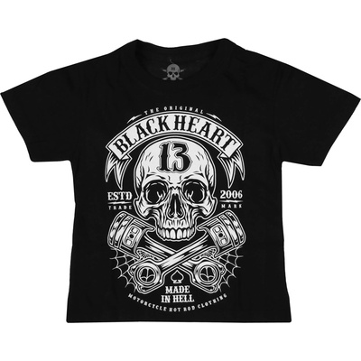 Black heart детска тениска black heart - rider - ЧЕРНА - 17184