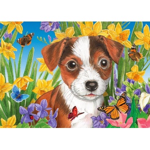 Enjoy - Puzzle Puppy Garden - 1 000 piese
