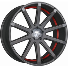 Corspeed Deville 9x20 5x120 ET42 gunmetal trim red