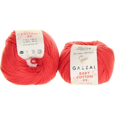Gazzal Baby Cotton 25 3418 vybledlá červená