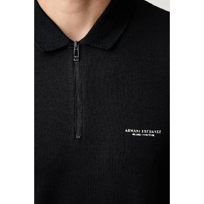 Giorgio Armani тениска с яка мъжка от памук с еластан (XM003422.AF26650)