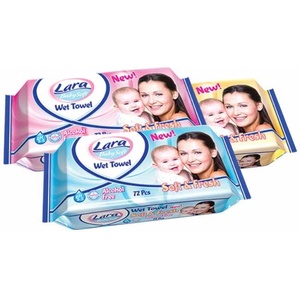 Lara Мокри кърпички Lara Baby Soft - 72 броя, асортимент (54006) - ozone