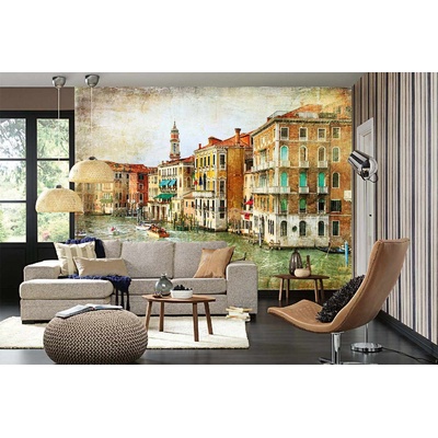 DIMEX ART Самозалепваща се флизелинова фототапета винтидж романтична венеция 375 x 250 см