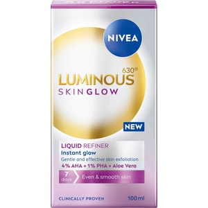 Nivea Luminous Skin Glow Течен ексфолиант за лице, 100 ml
