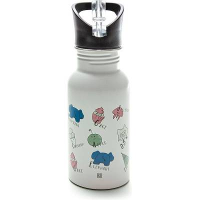 Iris Barcelona dětská nerezová lahev Rico 400 ml bílá