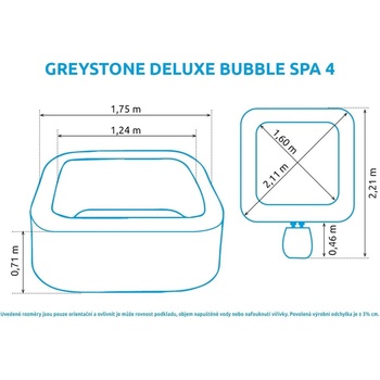 Intex Pure Spa Bubble Greystone Deluxe 4 AP 28450