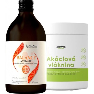 Medveď Natural Mikroveda Balance Activate 0,5 l + Akáciová vláknina 300 g