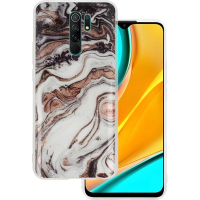 KARL LAGERFELD Силиконов бляскав калъф Marble за Xiaomi Redmi 9 - Многоцветен 1 KP17795 (17795)