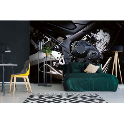 DIMEX ART Самозалепваща се флизелинова фототапета детайли за двигател 375 x 250 см