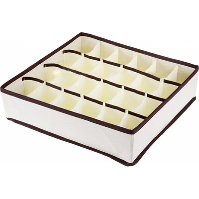 HomePRO AG126F Organizér do zásuvky 32 x 32 x 10 cm 24 přihrádek béžová