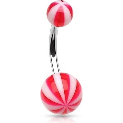 Šperky4U piercing do pupíku banánek BA01014-R