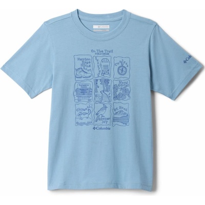 Columbia Valley Creek Graphic Shirt Ripple Blue Hike Guide
