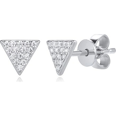 Silverino náušnice se zirkony 3625