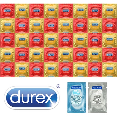 Durex Strawberry Banana Package - 40 Condoms + 2x Lubricant Pasante