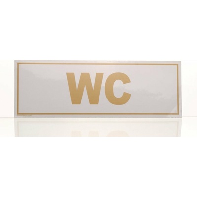 Traiva s.r.o WC - označení toalety, Samolepka 290 x 100 mm Varianty: WC - označení toalety, Samolepka 290 x 100 mm, Kód: 20164