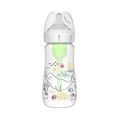 Dr. Brown’s anti colic dojčenská fľaša Oceán options+ Wide-Neck 270 ml 1 ks WB91009-INTLX