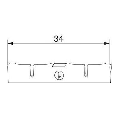 MACO-TRONIC podložka pro Reedkontakt RVS typ 1 PVC bílá 363182