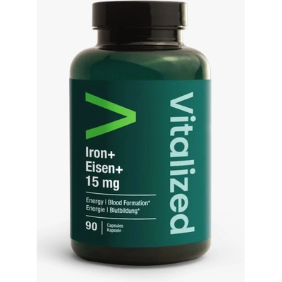 Vitalized Iron+ Lipofer Železo 15 mg 90 rostlinných kapslí