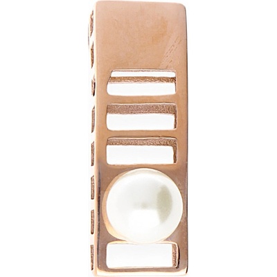 MPM Dámský ocelový nerezový přívěsek Lillian s perlou růžově pozlacený SPD.70002.B