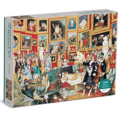 Galison - Puzzle Tribuna of the Uffizi Meowsterpiece - 1 500 piese
