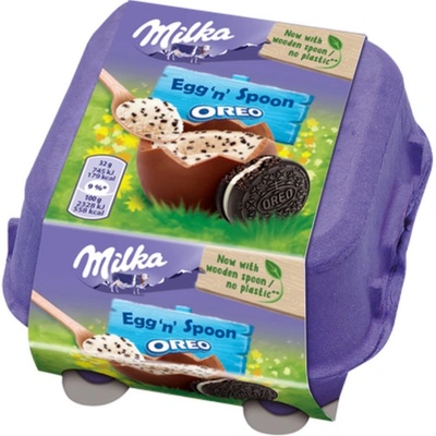 Milka plněná vajíčka mléčným krémem Oreo 128 g – Zboží Dáma