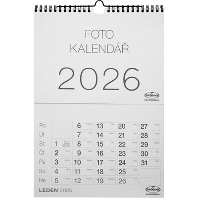 na vlastní foto NÁSTĚNNÝ VELKÝ šedý 2025