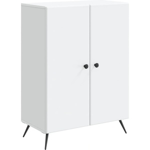 vidaXL Служебен шкаф Бяло 66 x 34, 5 x 90 см Инженерна дървесина (895505)