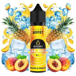 Bombo Bar Juice Hyper Boost Pineapple Peach Ice 5ml/60ml - boombvaping - 17,41 лв