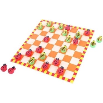 Bigjigs Toys - Дървена дама - Калинки и пчелички - Ретро (BJ242)