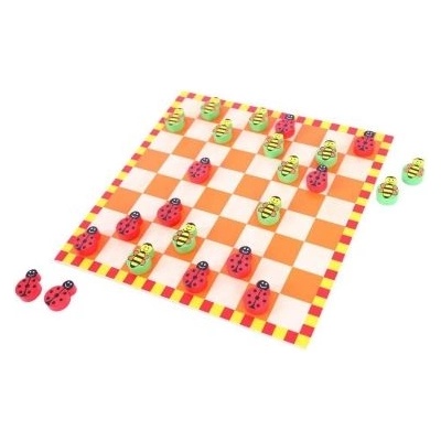 Bigjigs Toys - Дървена дама - Калинки и пчелички - Ретро (BJ242)