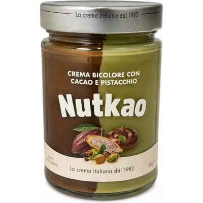 Nutkao dvojfarebný pistáciovo-kakaový krém 330 g