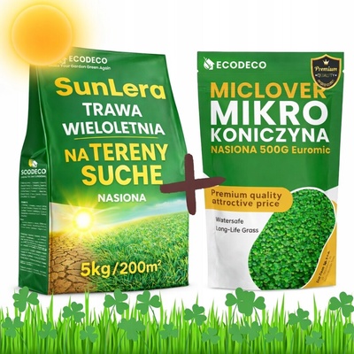 Tráva na suchá místa, zahradní Eco Deco 200 m2 5 kg