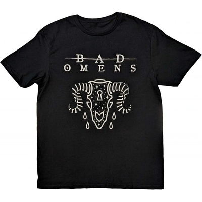 Bad Omens tričko Ram Skull čierne