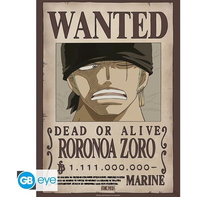 ONE PIECE - Poster Chibi 52x38 - Wanted Zoro Wano, GBYDCO624