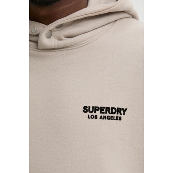 Superdry Суичър Superdry в бежово с качулка с принт M2013726A-7MO (M2013726A.7MO)