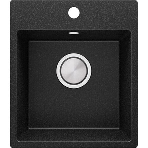 Твоят Стил Графитна кухненска гранитна мивка Рига Easy 380 x 440 mm Мивка за вграждане