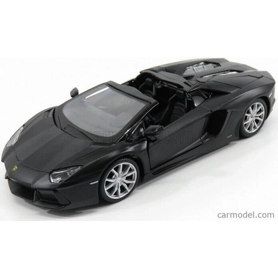 Maisto Lamborghini Aventador Lp700 4 Roadster 2013 Black Matt 1:24